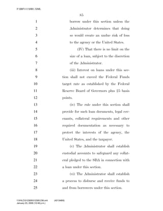 819 billion economic stimulus bill