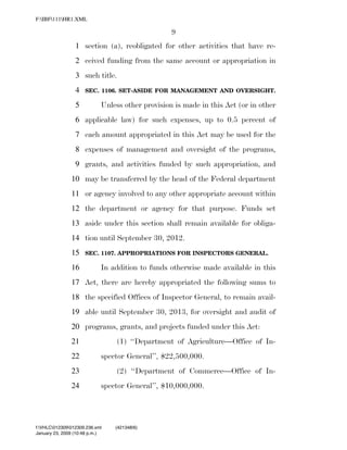 819 billion economic stimulus bill