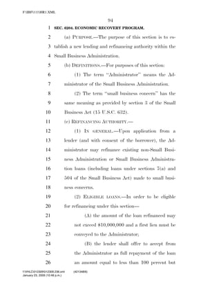 819 billion economic stimulus bill
