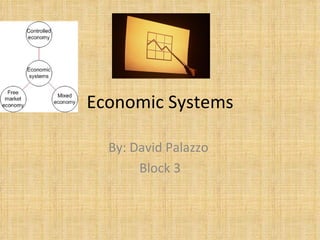 Economic Systems By: David Palazzo  Block 3 