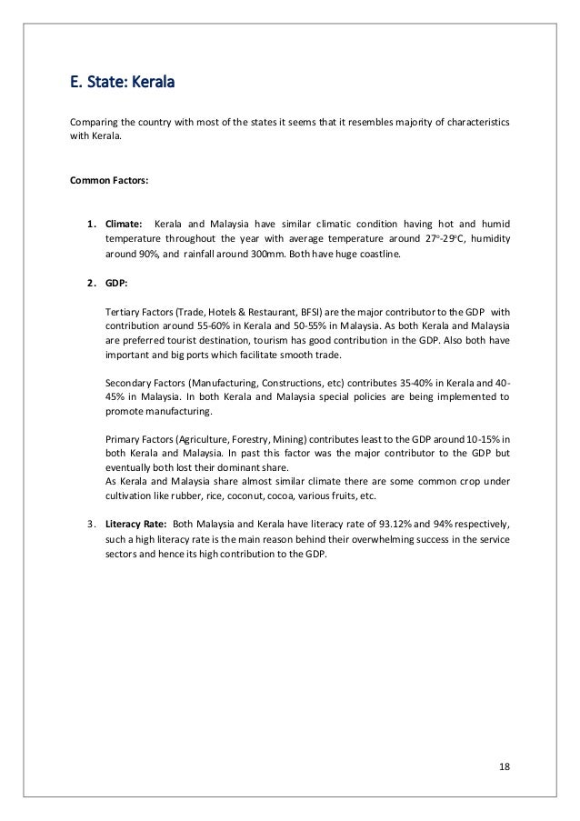 Economic Analysis of Malaysia