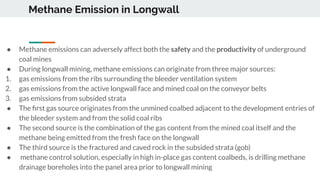 Economic analysis of methane drainage from underground coal mines in ...