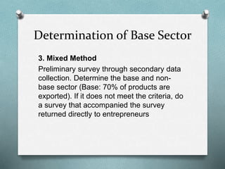 Economic base theory | PPTX