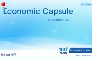 Economic Capsule
December 2019
276th Issue
Research & Development Unit
Economic Capsule
December 2020
287th Issue
 