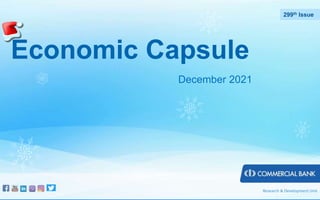 Economic Capsule
December 2019
276th
Issue
Research & Development Unit
Economic Capsule
December 2021
299th Issue
 