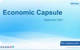 Economic Capsule
December 2019
276th
Issue
Research & Development Unit
Economic Capsule
September 2021
296th Issue
 