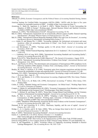 Economic consequences of international financial reporting standards | PDF