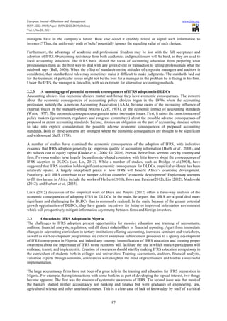 Economic consequences of international financial reporting standards | PDF