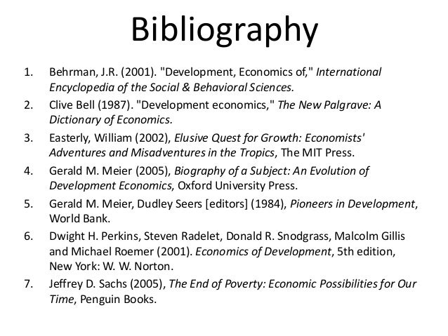 Economic development