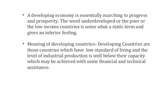 Define And Distinguish Between Economic Growth And Economic Developme