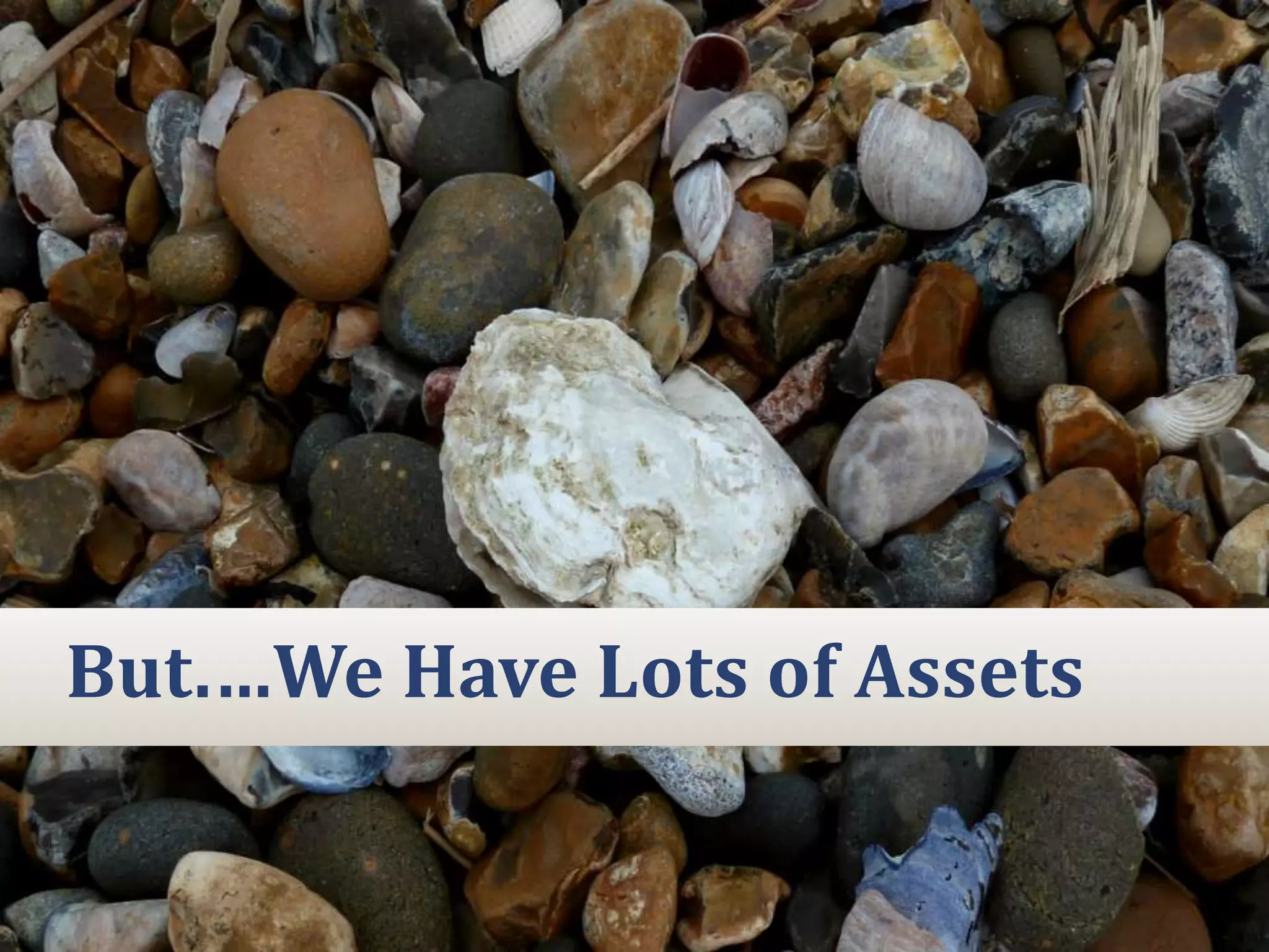 But.…We Have Lots of Assets

 