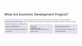 Economic Development Projects Enhancing Infrastructure, Innovation, and ...