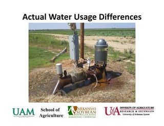 Actual Water Usage Differences
 