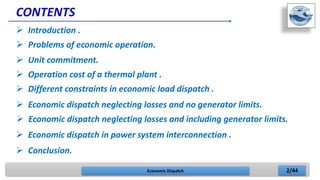 Economic dispatch | PPTX