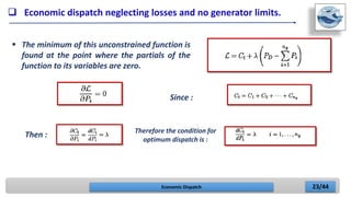 Economic Disptch Example Economic dispatch | PPTX