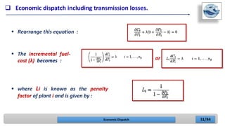 Economic Disptch Example Economic dispatch | PPTX