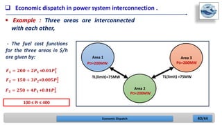 Economic Disptch Example Economic dispatch | PPTX