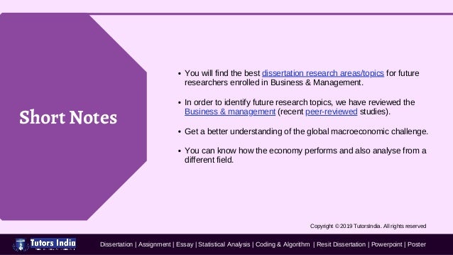 Economics Dissertation Topics and Titles - Research Prospect