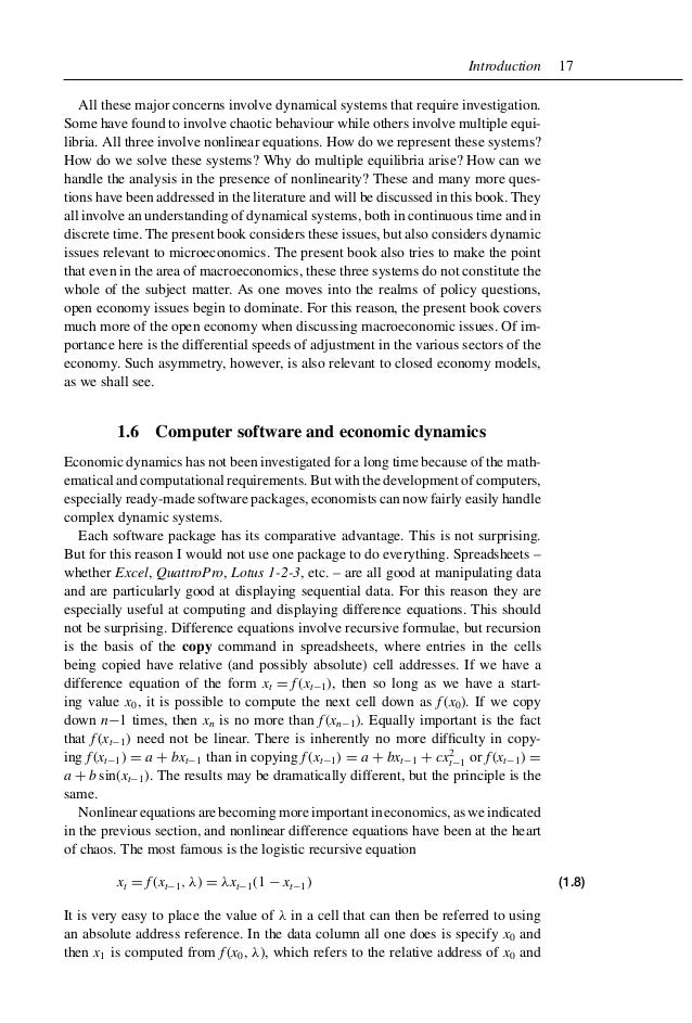 Economic Dynamics