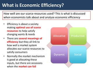 Economic Efficiency in Markets and Industries | PPT