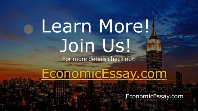 Economics essay writers