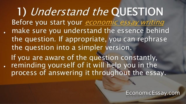 economics admissions essay