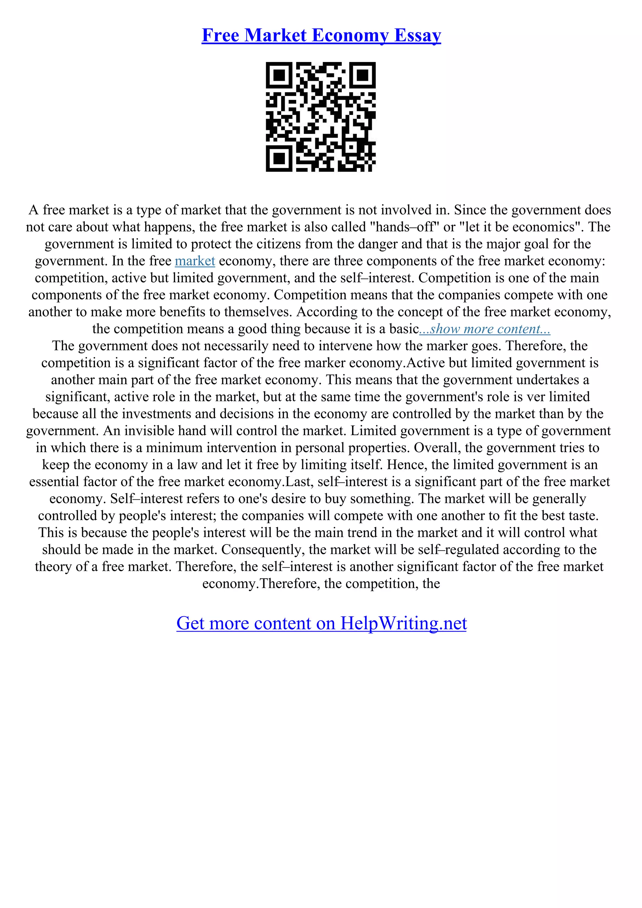 Economic Essay | PDF