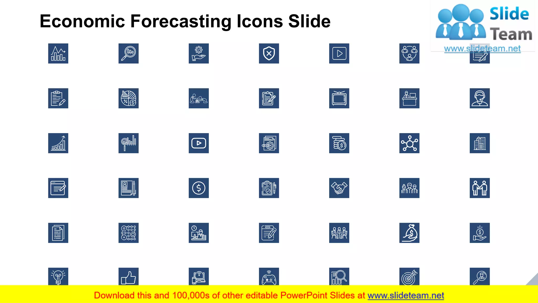 Economic Forecasting Icons Slide
23
 