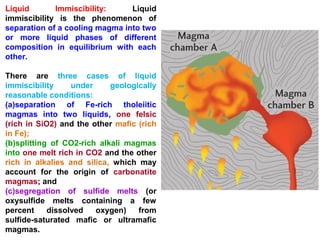 Immiscibility Texture Economic geology - Magmatic ore deposits_1 | PPT