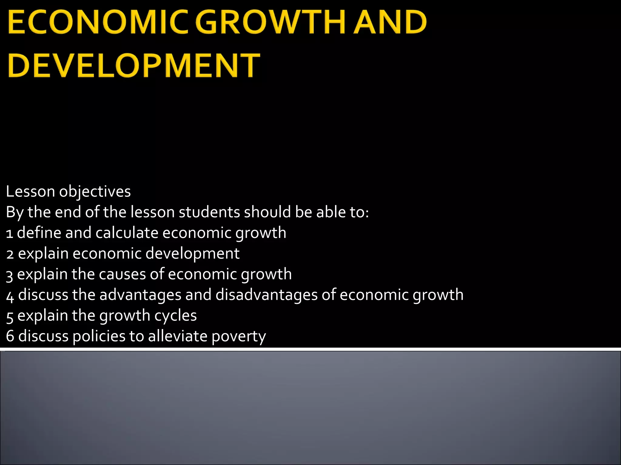The Blank Defended The Benefits Of Economic Development Economic growth and_development | PPT