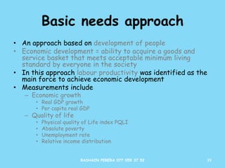 Economic growth and development | PPTX