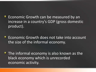 Economic growth and economic development and the differences | PPT