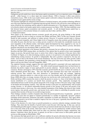 Economic growth and poverty reduction in nigeria an empirical ...