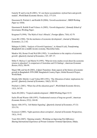 Economic growth in bangladesh experience and policy priorities | PDF
