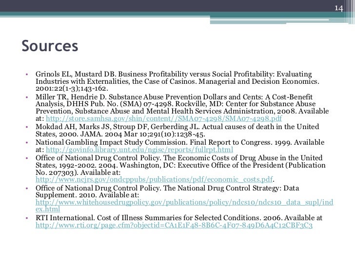 Economic Impact Of Addiction