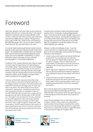 Economic Impact Of Entertainment Industry In India | PDF
