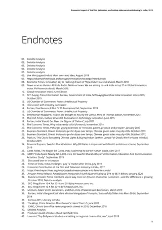 Endnote Movie Economic Impact Of Entertainment Industry In India | PDF