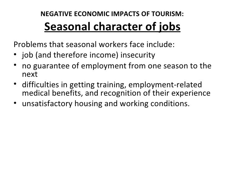 Economic impact of tourism