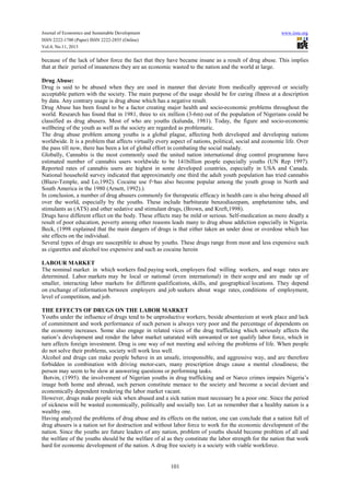 Economic implications of drug abuse among the youths | PDF