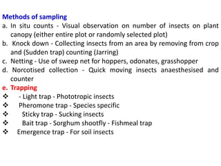 Knock Down Method Insect Sampling ECONOMIC IMPORTANCE, ECOLOGY.pptx