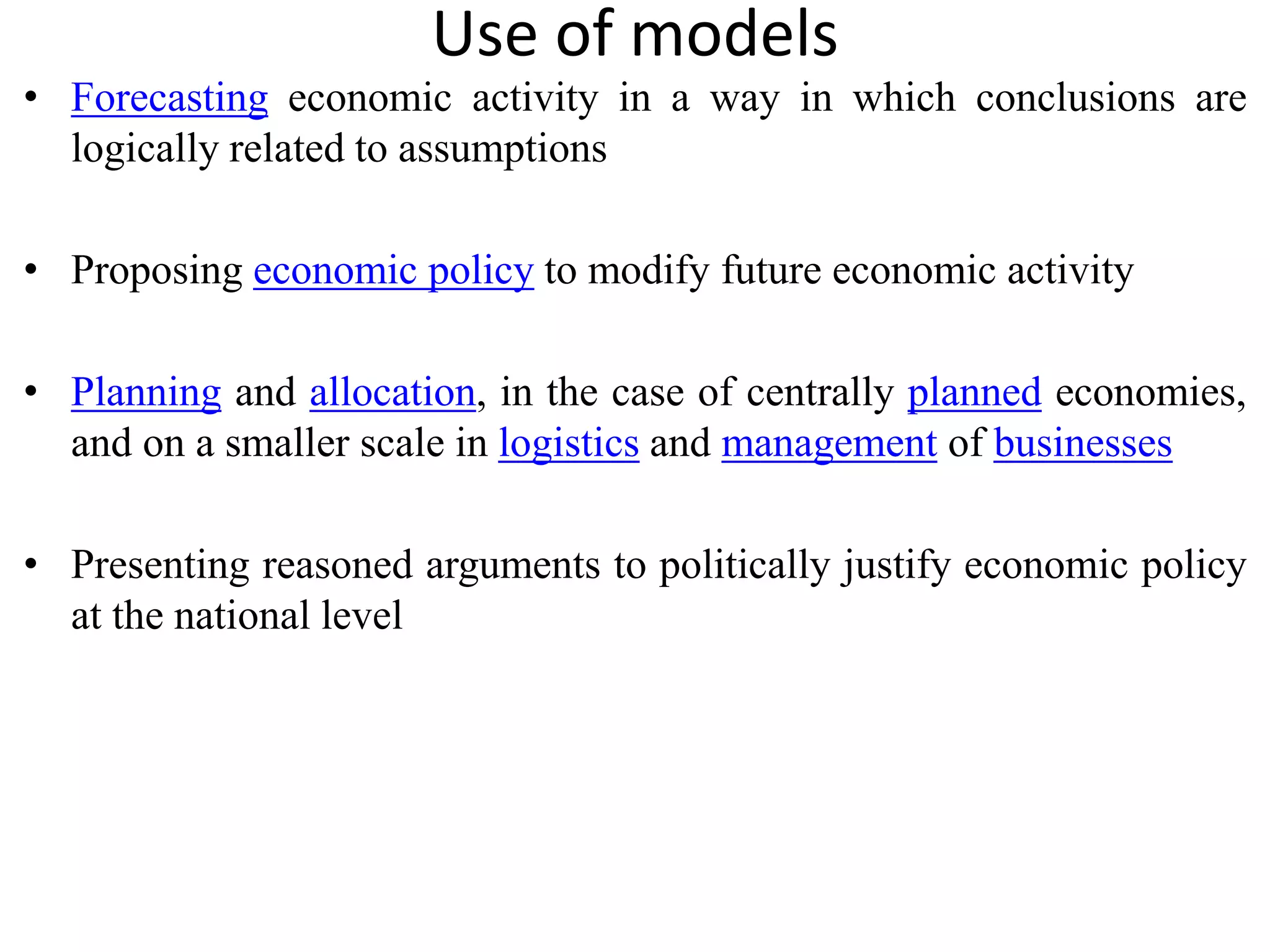 Economic model | PPTX