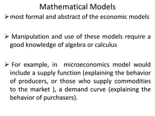 Economic model | PPTX