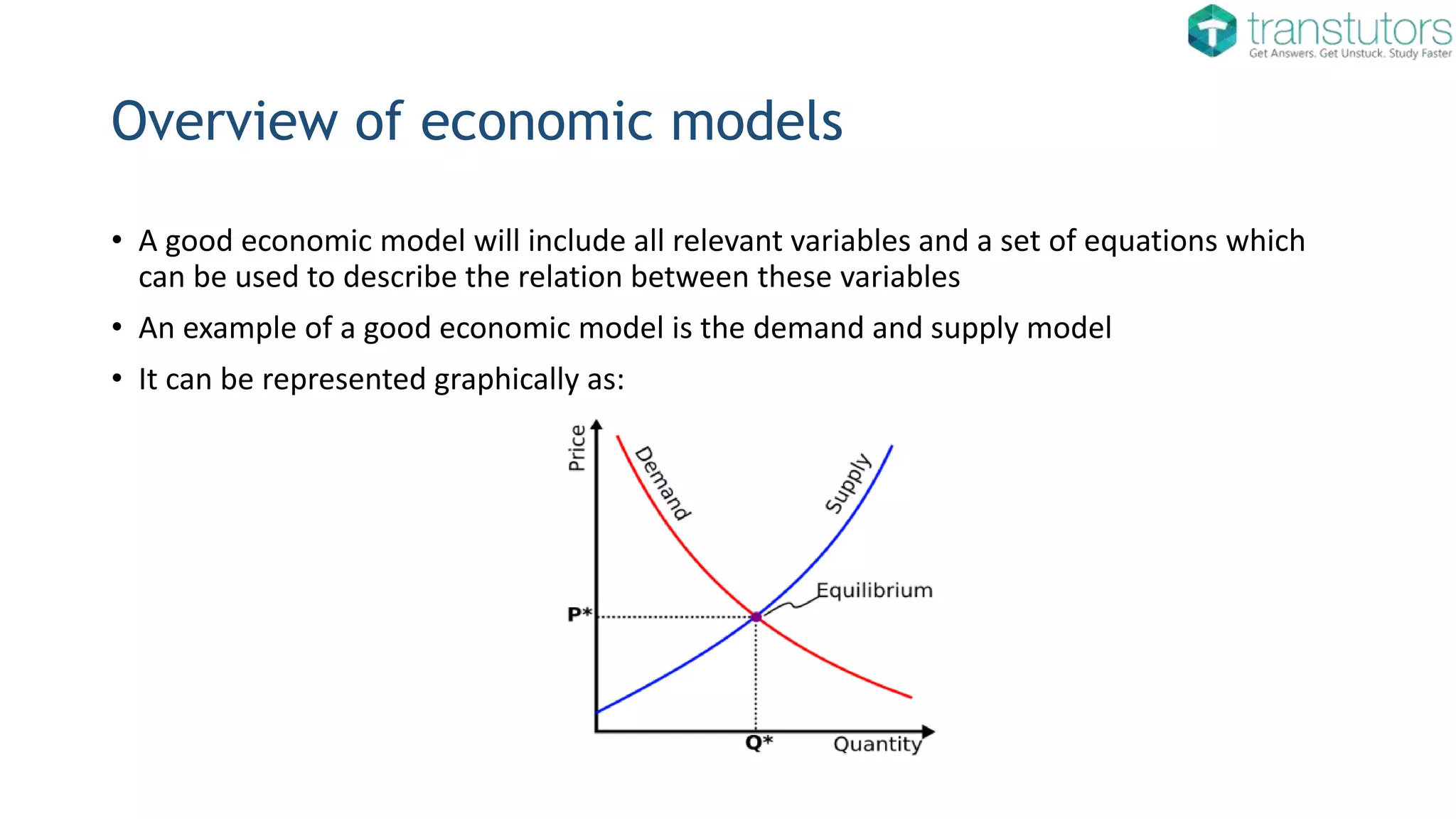 An Economic Model Is Defined As Economic Models | Economics | PPT