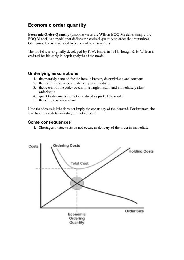 Economic order quantity