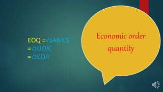 Economic order quantity | PPT | Free Download
