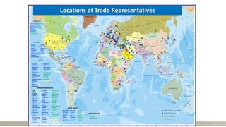 Daimi Temsilci Yardımcılığı
Ticaret Müşavirliği
Ticaret Ataşeliği
İrtibat Büroları
AFRİKA
Kahire
Nairobi
Pretoria
Rabat
Trablus
Tunus
Kazablanka
ASYA
Astana
Aşkabat
Bangkok
Bişkek
Cakarta
Duşanbe
Hanoi
İslamabad
Kabil
Kuala Lumpur
Manila
Pekin
Seul
Singapur
AVRUPA/KAFKASYA
AB
DTÖ
OECD
Atina
Bakü
Belgrad
Berlin
Bern
Bratislava
Brüksel
Budapeşte
Bükreş
Dublin
Helsinki
Kiev
Kişinev
Kopenhag
Lahey
Lizbon
Lefkoşa
Londra
Lubliyana
Madrid
Minsk
Moskova
Oslo
Paris
Podgorica
Prag
Priştine
Roma
Saraybosna
Sofya
Stokholm
Tiflis
Tiran
Üsküp
Varşova
Viyana
Zagreb
Barselona
Batum
Düsseldorf
Hamburg
Hannover
Kazan
Marsilya
Milano
Münih
Novorossisk
Odessa
Rotterdam
Selanik
St.
Petersburg
Stutgart
Birmingham
Krasnodar
Novosibirsk
Yekaterinbur
g
Taşkent
Tokyo
Ulan Bator
Yeni Delhi
Almatı
Guangzhou
Hong Kong
Karaçi
Mumbai
Şangay
Georgetown
Abuja
Addis Ababa
Akra
Cezayir
Dakar
Darüsselam
Hartum
İskenderiye
Buenos Aires
Karakas
Mexico City
Ottava
Santiago
Vaşington
Houston
Los Angeles
AMERİKA
ORTA DOĞU
Abu Dhabi
Amman
Bağdat
Beyrut
Doha
Kuveyt
Manama
Muskat
Riyad
Sana
Şam
Tahran
Tel Aviv
Basra
Cidde
Dubai
Erbil
Halep
Kudüs
Musul
Tebriz
Sidney
Melbourne
AVUSTRALYA
New York
Sao Paulo
Şikago
Toronto
Miami
San Francisco
Seattle
GEORGETOWN
Locations of Trade Representatives
56
 