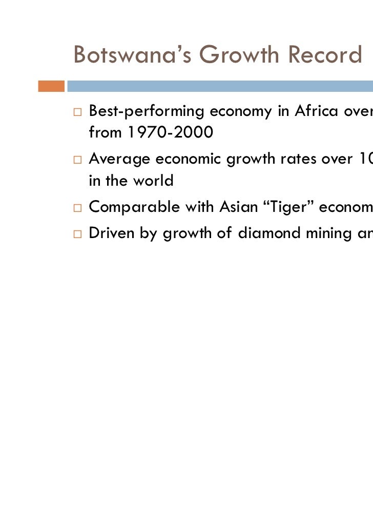 2008Botswana Economic Overview