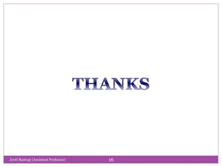 Jyoti Rastogi (Assistant Professor) 16
 