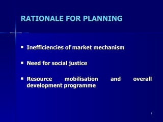 Market Rationale Economic planning | PPT
