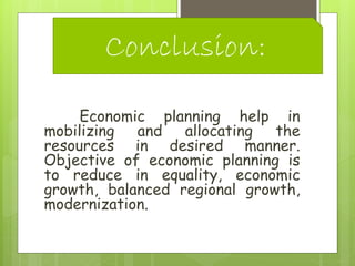 Economic planning | PPTX